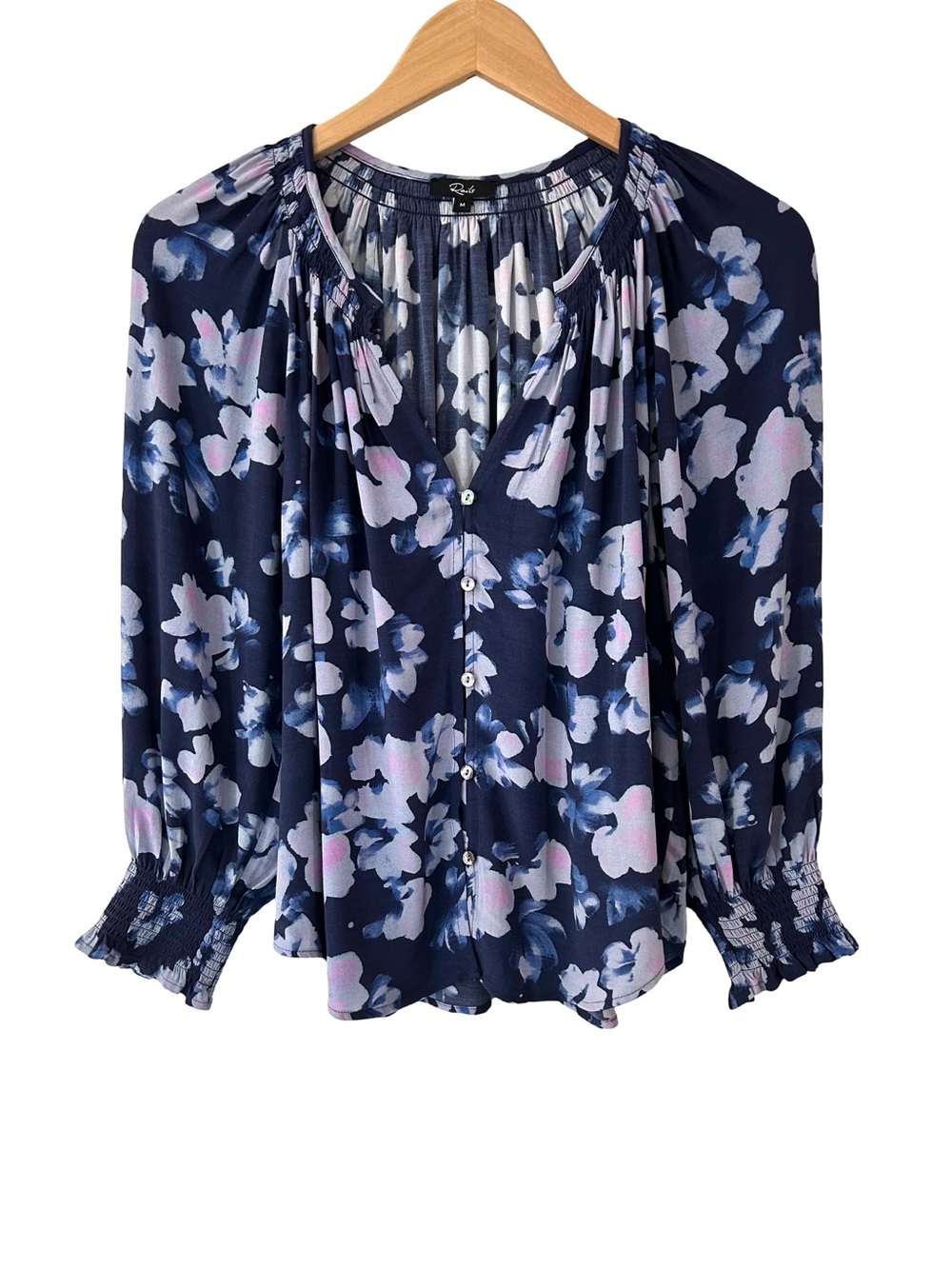 Rails women’s Mariah Top blouse M midnight peony blue floral boho feminine